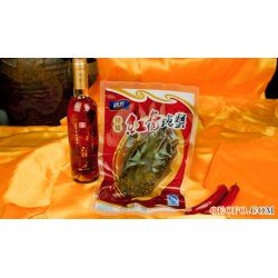瓯龙海产特级红膏炝蟹 500g 活蟹冷冻 膏肥肉